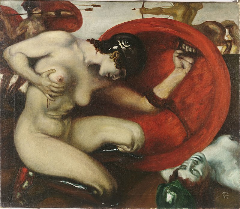 Franz Von Stuck, Amazzone ferita, 1903. Harvard Art Museum 