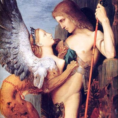 immagine per Gustave Moreau, Edipo e la Sfinge